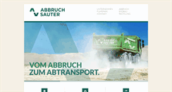 Desktop Screenshot of abbruch-sauter.de